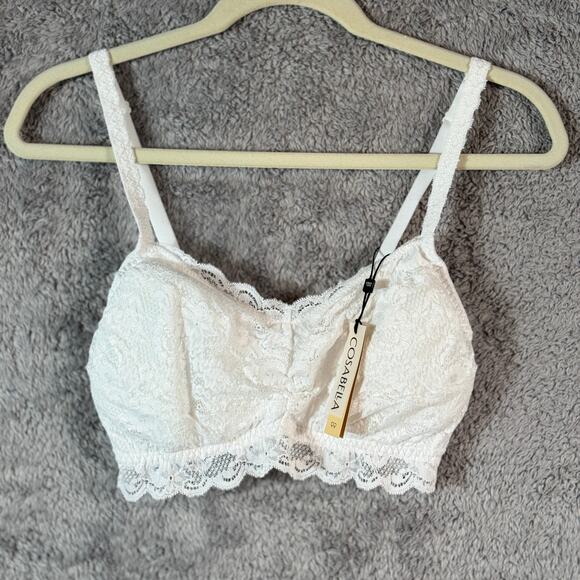 Cosabella NWT White Never Say Never Sweetie Padded Bralette XL - Picture 2 of 8